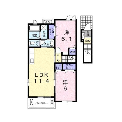 シャトレー　ポワリエ　Ａ 203【管理NO：1-017224001-02030】 ★家具家電は申し込み後に搬入します 2026年08月下旬入居可能の外観画像