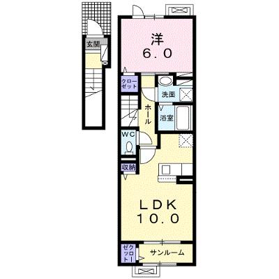 ヴィオーラ 202【管理NO：1-025888801-02020】 ★家具家電は申し込み後に搬入します 2026年08月下旬入居可能の外観画像