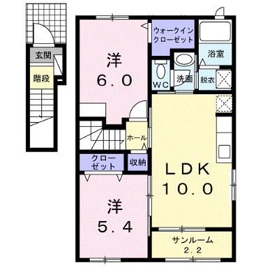 シエーナＡ 201【管理NO：1-023644901-02010】 ★家具家電は申し込み後に搬入します★の外観画像