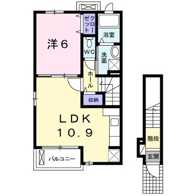 南風ＷＥＳＴ 201【管理NO：1-017819202-02010】 ★家具家電は申し込み後に搬入します★ ★2026年10月中旬入居可能★の外観画像