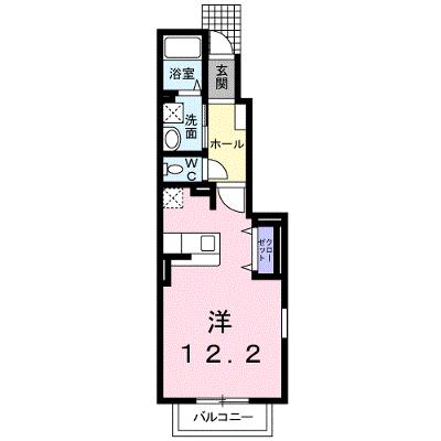 グランシャリオ　大室 101【管理NO：1-018359101-01010】 ★家具家電は申し込み後に搬入します★ ★2026年08月下旬入居可能★の外観画像