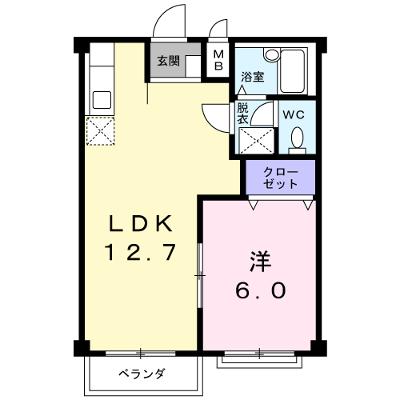 エルディム鈴木 206【管理NO：1-003356101-02050】 ★家具家電は申し込み後に搬入します 2026年08月下旬入居可能の外観画像