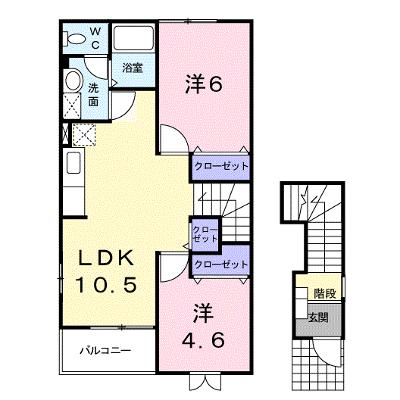 ヒルズ・アドバンスＢ 201【管理NO：1-012313801-02010】 ★家具家電は申し込み後に搬入します★ ★2026年08月下旬入居可能★の外観画像