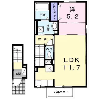 カーサ・リベルタ 203【管理NO：1-021610501-02030】 ★家具家電は申し込み後に搬入します★ ★2026年09月中旬入居可能★の外観画像