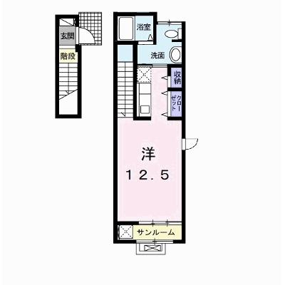 カーサ　フィオーレ 201【管理NO：1-019231101-02010】 ★家具家電は申し込み後に搬入します 2026年08月下旬入居可能の外観画像