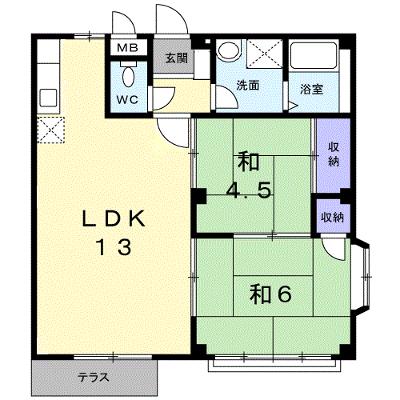 エルディム宗像 101【管理NO：1-004038901-01010】 ★家具家電は申し込み後に搬入します★ ★2026年09月中旬入居可能★の外観画像