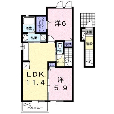マウントビュー　さくら 203【管理NO：1-019742001-02030】 ★家具家電は申し込み後に搬入します 2026年09月上旬入居可能の外観画像