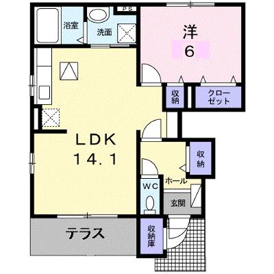 プラタナス 101【管理NO：1-019596901-01010】 ★家具家電は申し込み後に搬入します 2026年07月下旬入居可能の外観画像