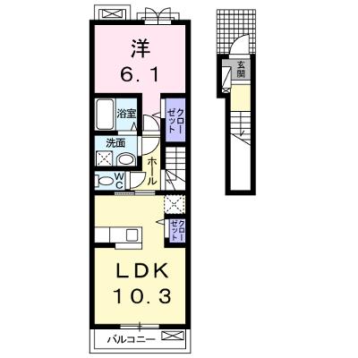 ソレイユ 205【管理NO：1-021062401-02050】 ★家具家電は申し込み後に搬入します★の外観画像