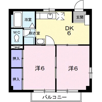 ハイツカトレア 102【管理NO：1-006551701-01020】 ★家具家電は申し込み後に搬入します★の外観画像
