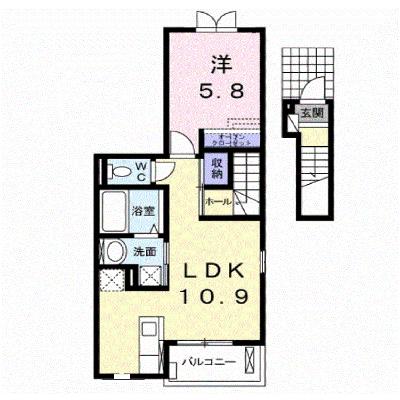 パルコート　Ⅱ 201【管理NO：1-020799001-02010】 ★家具家電は申し込み後に搬入します 2026年08月下旬入居可能の外観画像