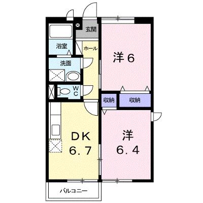 サンパティークおかもとＢ 201【管理NO：1-007032502-02010】 ★家具家電は申し込み後に搬入しますの外観画像