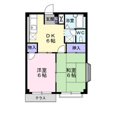 エルディム山口 101【管理NO：1-003468401-01010】 ★家具家電は申し込み後に搬入します 2026年08月中旬入居可能の外観画像