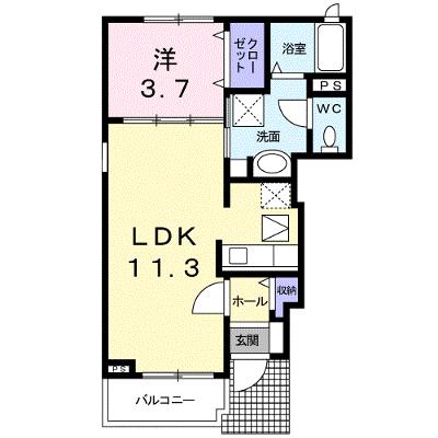 ロークワットガーデン 101【管理NO：1-017834301-01010】 ★家具家電は申し込み後に搬入します★ ★2026年12月上旬入居可能★の外観画像