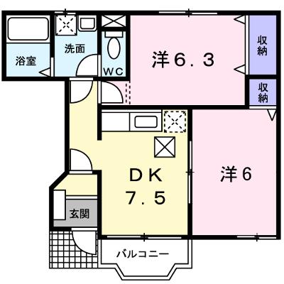 サンハウス　さくら 102【管理NO：1-012198801-01020】 ★家具家電は申し込み後に搬入しますの外観画像