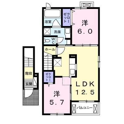 グリーンヒルⅢ 202【管理NO：1-024133501-02020】 ★家具家電は申し込み後に搬入します★ ★2026年08月下旬入居可能★の外観画像