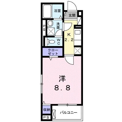 サン・リグノ 403【管理NO：1-025276401-04030】 ★家具家電は申し込み後に搬入します★の外観画像