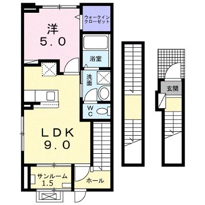 ラ・メゾンＳＨ 305【管理NO：1-026365301-03050】 ★家具家電は申し込み後に搬入します★ ★2026年08月下旬入居可能★の外観画像