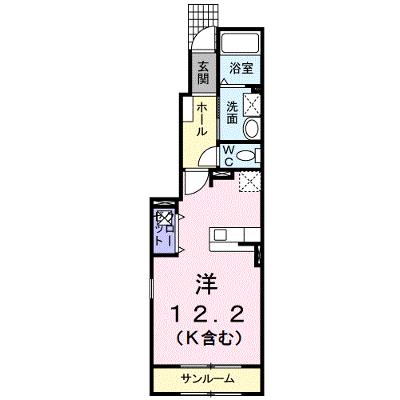 フィオ－レ　野村　Ⅱ 104【管理NO：1-015639902-01040】 ★家具家電は申し込み後に搬入します 2026年08月上旬入居可能の外観画像