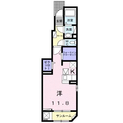 ルピナス　Ⅰ 101【管理NO：1-025936801-01010】 ★家具家電は申し込み後に搬入します 2026年08月中旬入居可能の外観画像