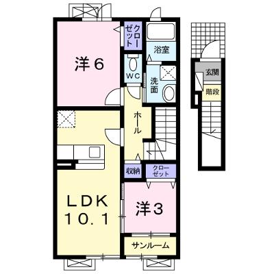 エモシオン 203【管理NO：1-020363001-02030】 ★家具家電は申し込み後に搬入します 2026年08月上旬入居可能の外観画像