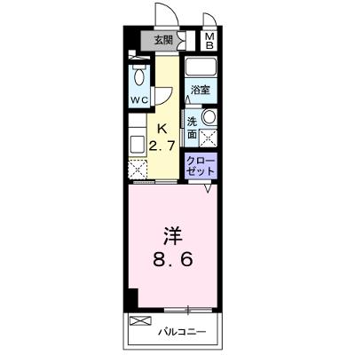 ヒルズ　ビッグ　ウエスト 102【管理NO：1-015454101-01020】 ★家具家電は申し込み後に搬入します 2026年08月下旬入居可能の外観画像
