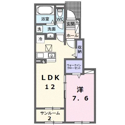 シエル　インフィニ　川島田　Ⅰ 103【管理NO：1-027463901-01030】 ★家具家電は申し込み後に搬入します★ ★2026年08月下旬入居可能★の外観画像