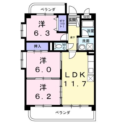 パラマウントビレッジ東岩田Ａ 301【管理NO：1-099442601-03010】 ★家具家電は申し込み後に搬入します 2026年08月下旬入居可能の外観画像