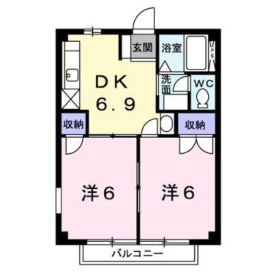 ニューシティ江口 205【管理NO：1-003262101-02040】 ★家具家電は申し込み後に搬入します★ ★2026年08月中旬入居可能★の外観画像
