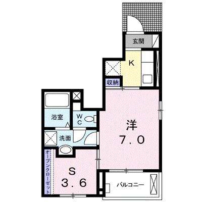 ウイングＫ　Ⅴ 101【管理NO：1-022406101-01010】 ★家具家電は申し込み後に搬入します★ ★2026年09月中旬入居可能★の外観画像