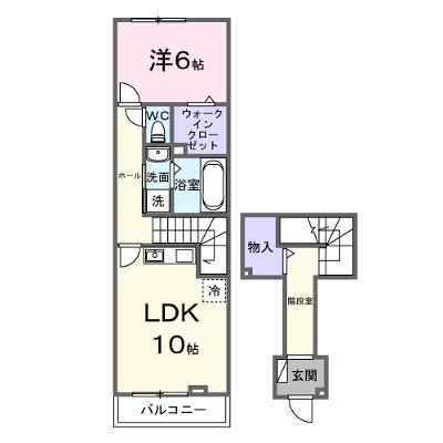 アッシャー 202【管理NO：1-028651601-02020】 ★家具家電は申し込み後に搬入します 2026年09月上旬入居可能の外観画像