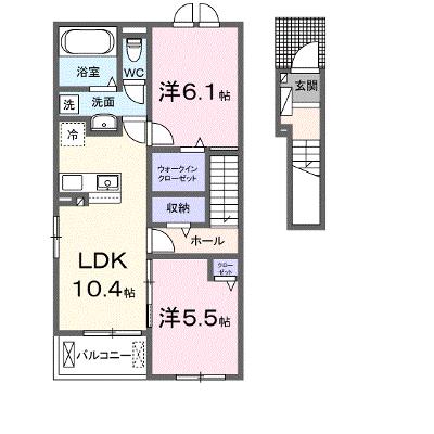 グランドール・ヌール 205【管理NO：1-027781101-02040】 ★家具家電は申し込み後に搬入します 2026年09月中旬入居可能の外観画像