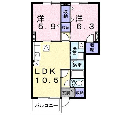 エスペランサＡ 102【管理NO：1-011106801-01020】 ★家具家電は申し込み後に搬入します 2026年08月下旬入居可能の外観画像
