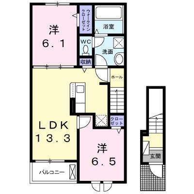フレンド　Ｂ棟 202【管理NO：1-028068102-02020】 ★家具家電は申し込み後に搬入します★ ★2026年09月下旬入居可能★の外観画像