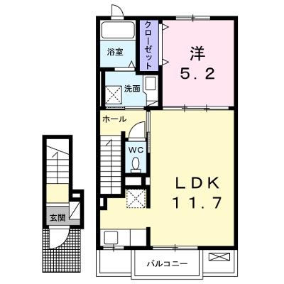 ロジュマン　ミユキⅡ 202【管理NO：1-022424402-02020】 ★家具家電は申し込み後に搬入します 2026年09月下旬入居可能の外観画像