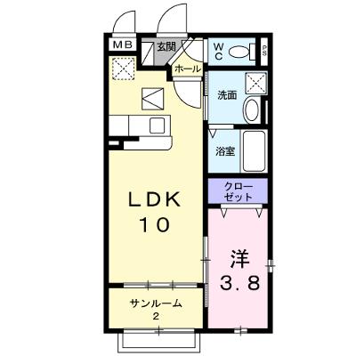 カーサ・フェリーチェ 105【管理NO：1-017201701-01040】 ★家具家電は申し込み後に搬入します★の外観画像