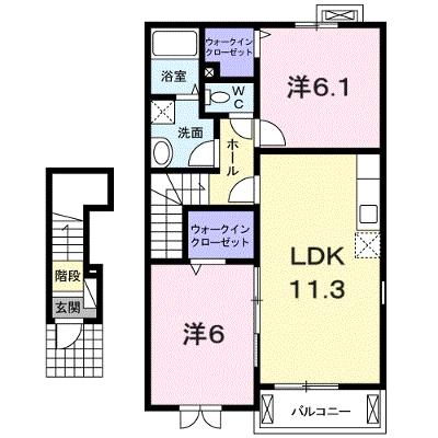 シュー・フルール 203【管理NO：1-015997202-02030】 ★家具家電は申し込み後に搬入します 2026年08月上旬入居可能の外観画像
