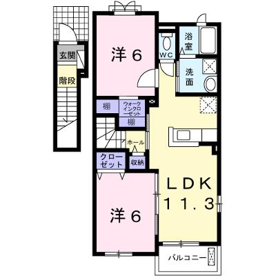 グランドソレイユⅡ番館 201【管理NO：1-019593702-02010】 ★家具家電は申し込み後に搬入します★の外観画像