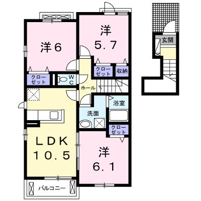 Ｅｔｏｉｌｅｓ（エトワール）Ｓ 202【管理NO：1-023040402-02020】 ★家具家電は申し込み後に搬入します★ ★2026年09月中旬入居可能★の外観画像