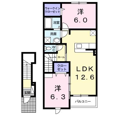クラール・ブリーゼ 208【管理NO：1-018048001-02070】 ★家具家電は申し込み後に搬入します 2026年08月上旬入居可能の外観画像