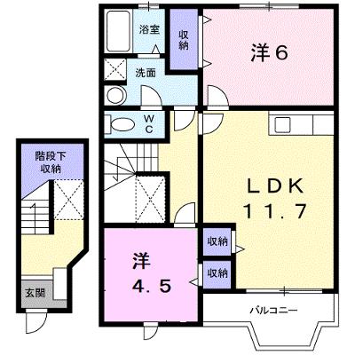 フローラ 203【管理NO：1-011661301-02030】 ★家具家電は申し込み後に搬入します★の外観画像
