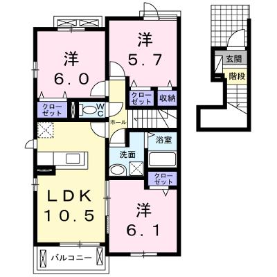 エテルノ 204【管理NO：1-023807701-02040】 ★家具家電は申し込み後に搬入します★の外観画像