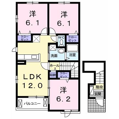 グランド・ソレイユ 201【管理NO：1-018838101-02010】 ★家具家電は申し込み後に搬入します★ ★2026年09月上旬入居可能★の外観画像