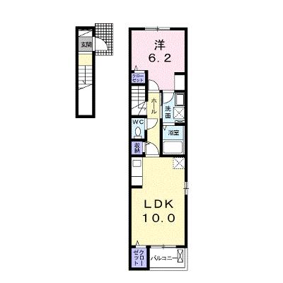 カーサ・ディ・フィオーレ　Ⅱ 201【管理NO：1-024514902-02010】 ★家具家電は申し込み後に搬入します 2026年08月下旬入居可能の外観画像