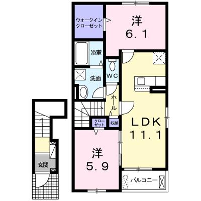 ユーフォリア　Ⅱ 205【管理NO：1-026467802-02040】 ★家具家電は申し込み後に搬入します★の外観画像
