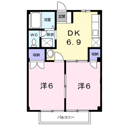 グリーンハイツ柴田Ⅱ 203【管理NO：1-005184402-02030】 ★家具家電は申し込み後に搬入します★の外観画像