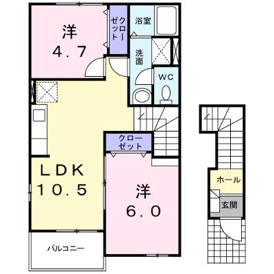 ファミーユ 201【管理NO：1-014613101-02010】 ★家具家電は申し込み後に搬入します★の外観画像