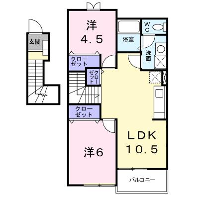 カーサ　光Ｂ 202【管理NO：1-011998702-02020】 ★家具家電は申し込み後に搬入します 2026年08月下旬入居可能の外観画像