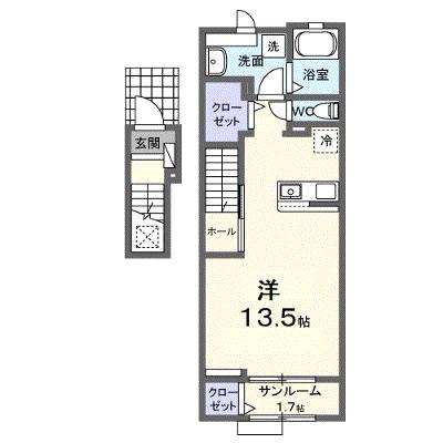 アルドーレⅢ 203【管理NO：1-027351701-02030】 ★家具家電は申し込み後に搬入します 2026年08月上旬入居可能の外観画像