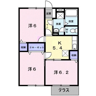 サンフラワー 102【管理NO：1-009635701-01020】 ★家具家電は申し込み後に搬入します 2026年07月下旬入居可能の外観画像
